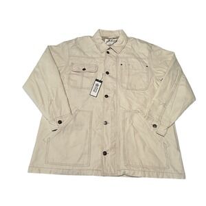 Alpine Design Women's Quilted‎ Lined Chore Coat Canvas X-Small Natural Khaki NWT
